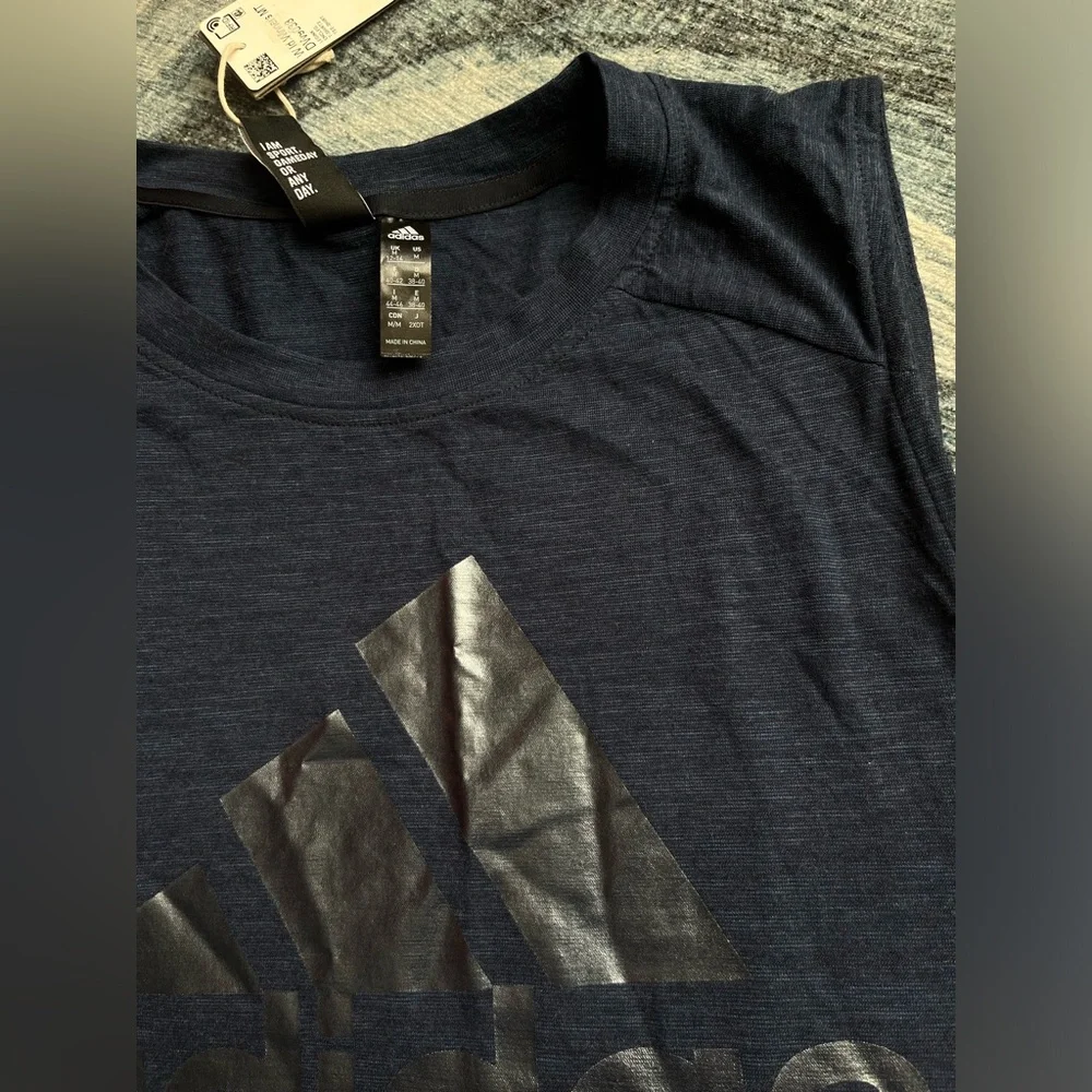 NEW WITH TAGS!!! Adidas Women’s Blue Sleeveless Shirt. Size medium - Picture 5 of 10